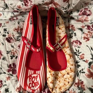 Hot chocolate design popcorn maryjanes